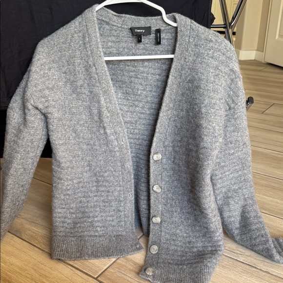 Theory Gray Sweater Wool Blend - Picture 8 of 8